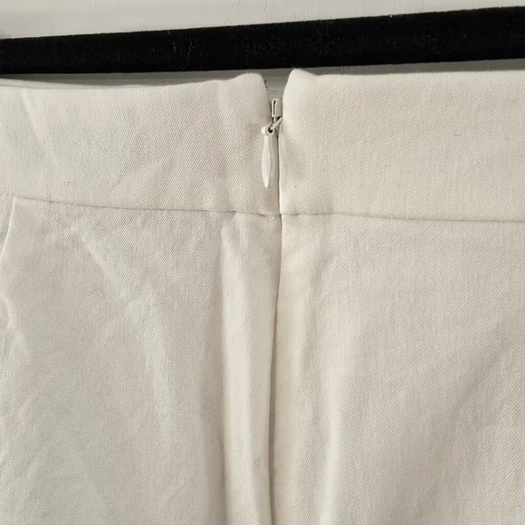 J Crew No. 3 Pencil Skirt Midi Stretchy Off White Bi-Stretch Cotton High Rise 8 - Picture 7 of 12
